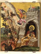 Άγιος Ιωάννης συγγραφέας της Κλίμακος - Εμμανουήλ Τζάνε Μπουνιαλής, 1663 μ.Χ.